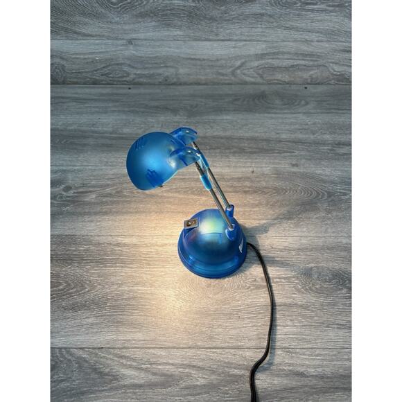 Vintage IKEA Espressivo Blue Telescopic Halogen Desk Lamp Light MCM Mid Century - Picture 3 of 9